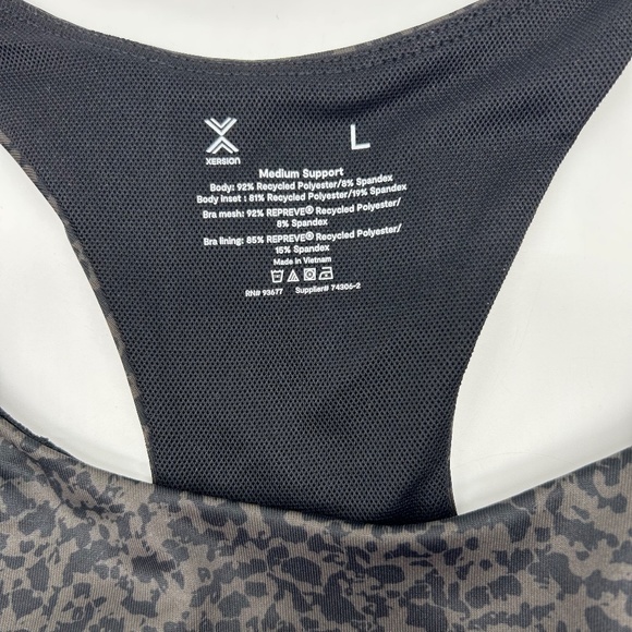 Xersion Women's Asphalt Medium Support Sports Bra Sizes L XL - Picture 5 of 8